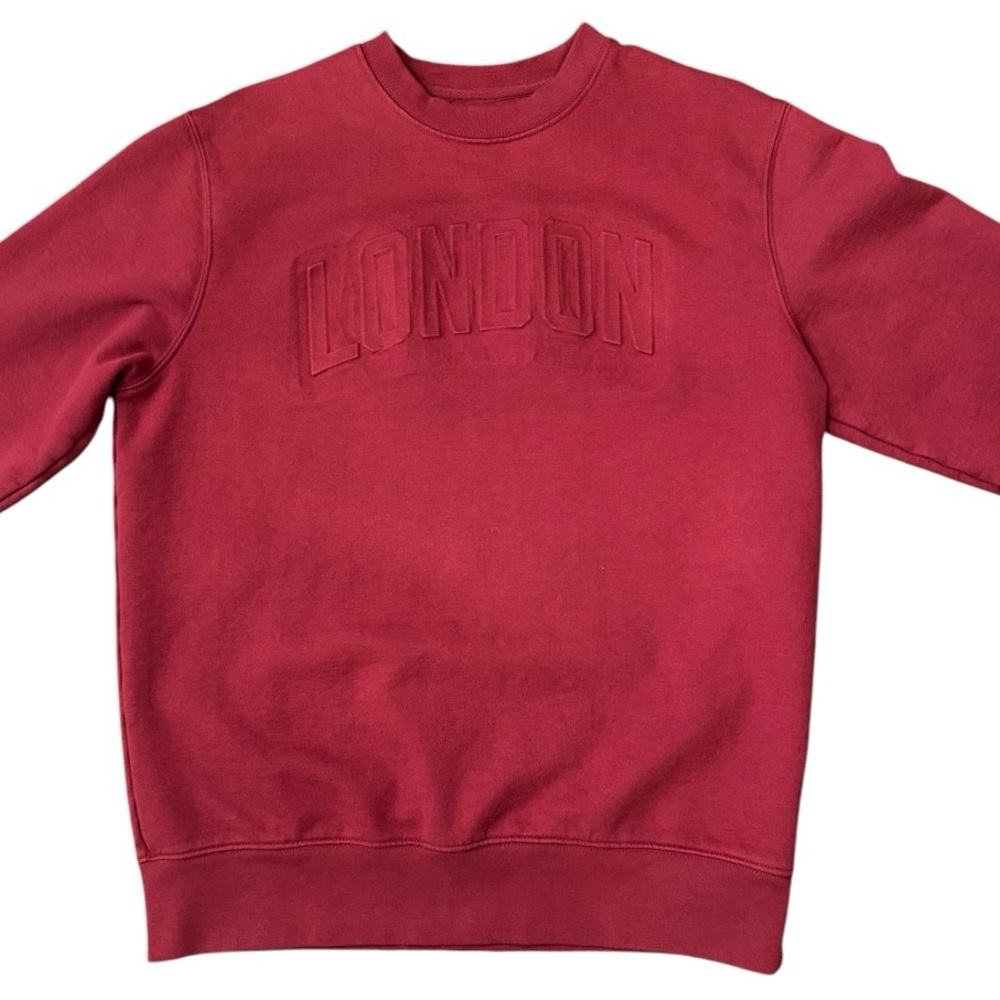 Stanley Stella Organic Cotton”London” Sweatshirt Burgundy Women’s Size Large - Picture 7 of 9